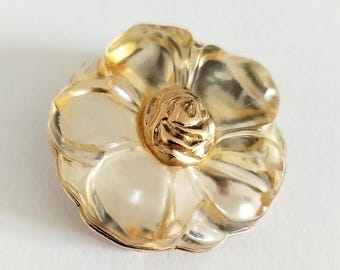 ヴィンテージ　ブローチ　KENZO 花 ケンゾー パリ - ヴィンテージフラワーブローチ - Etsy 日本