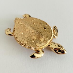 Broche Pendentif Tortue Signée ORÉNA PARIS - Métal Doré, Fait En France, Occasion En Excellent état