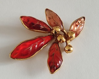 KENZO Vintage Flowers Charm Gold Plated Hair Clip - Etsy
