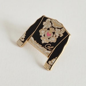 Christian Lacroix - Vintage CL enamel pin, gift for her / him