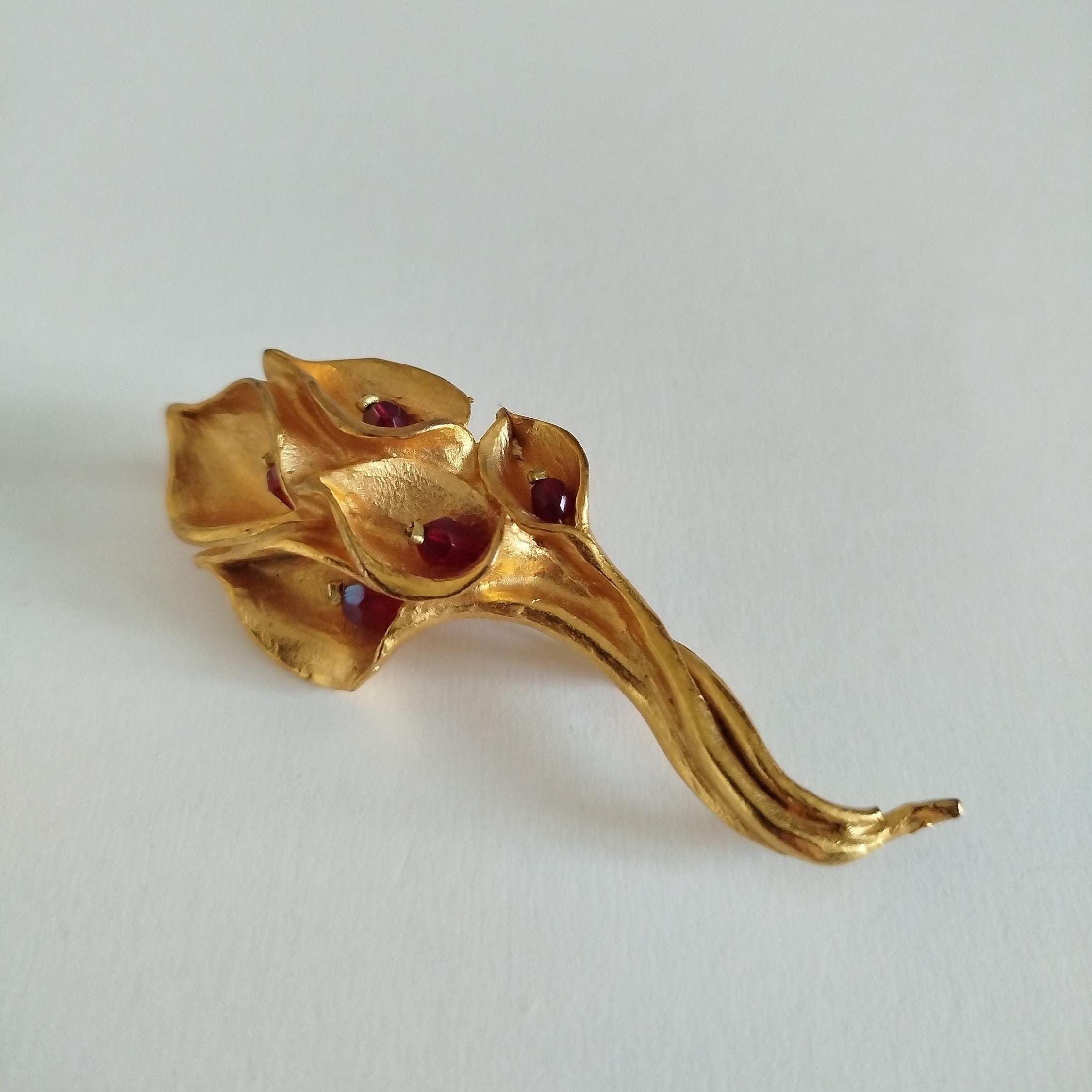 Celine Flower Brooch - Etsy