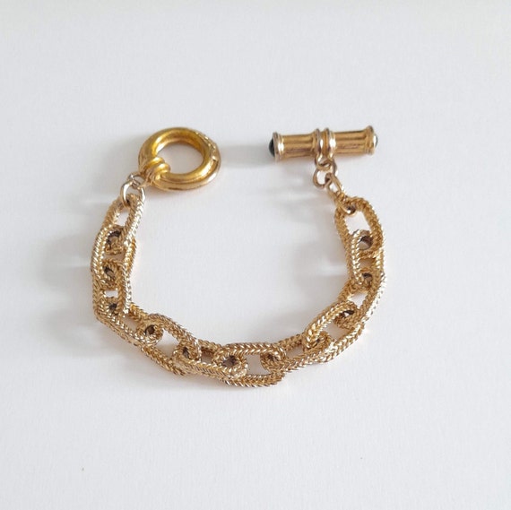 Agatha Paris - Vintage bracelet with glass caboch… - image 5
