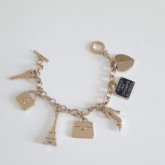 Agatha Paris - vintage golden bracelet with charm… - image 4