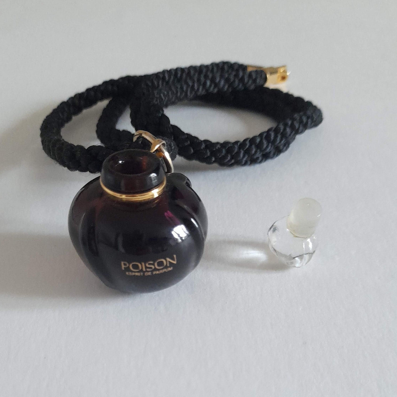 Christian Dior - Vintage Poison Perfume Bottle Pendant, Gift