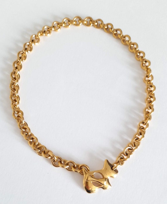Agatha Paris - Vintage golden necklace and bracel… - image 3