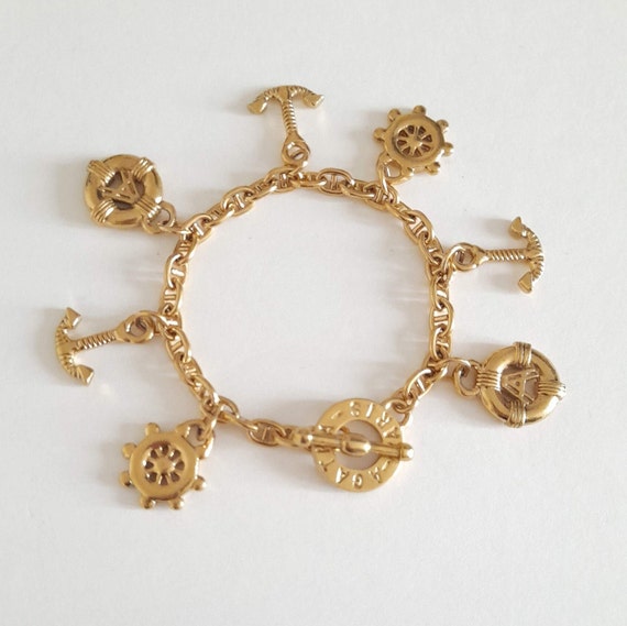 Agatha Paris - Golden bracelet with charms, gift … - image 2