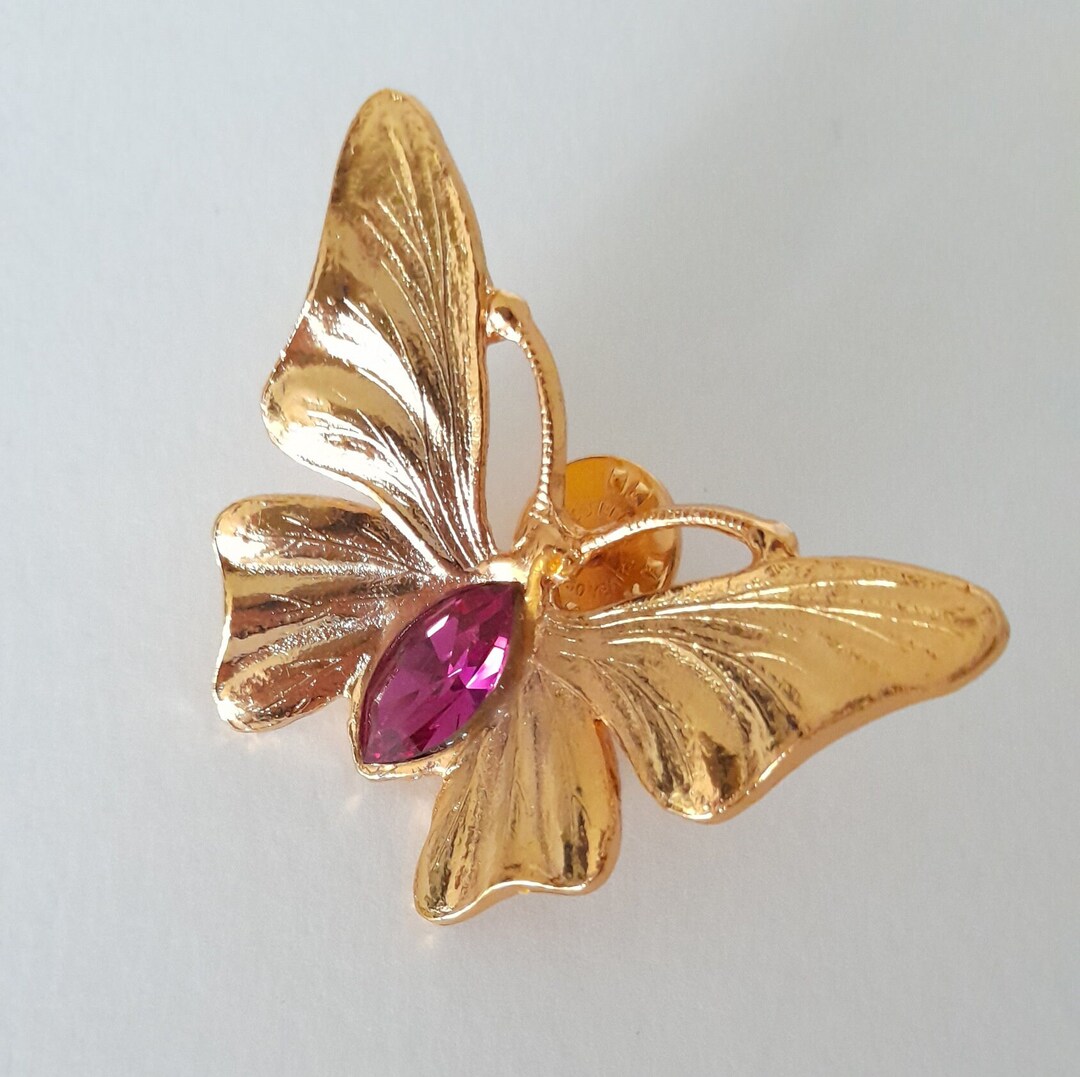 Philippe Ferrandis バタフライ ブローチ Philippe Ferrandis - Vintage Butterfly Brooch/pin - Etsy