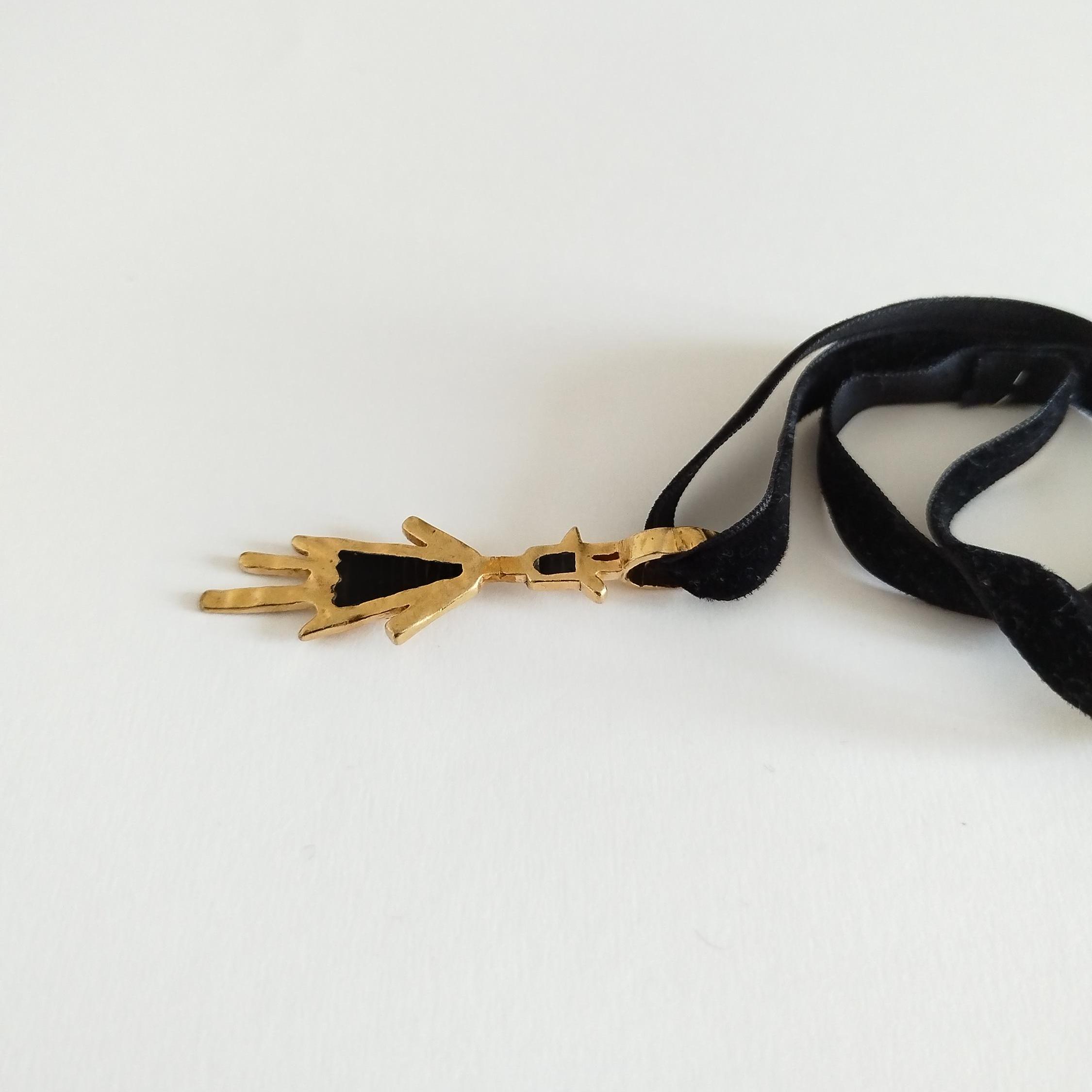Pendentif Breloque Biche De Bere - Designer Français - Métal étain - Occasion