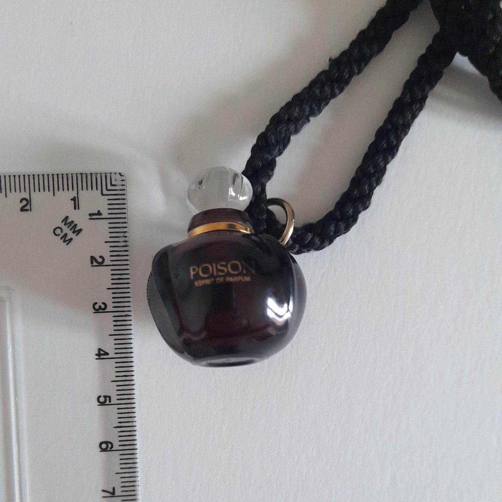 Christian Dior - Vintage Poison Perfume Bottle Pendant, Gift