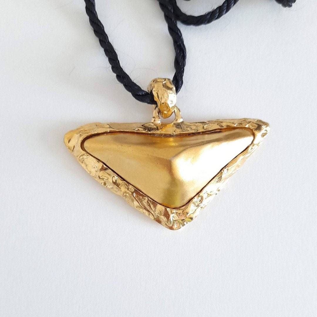 Collier Christian Dior en Métal Doré et Strass