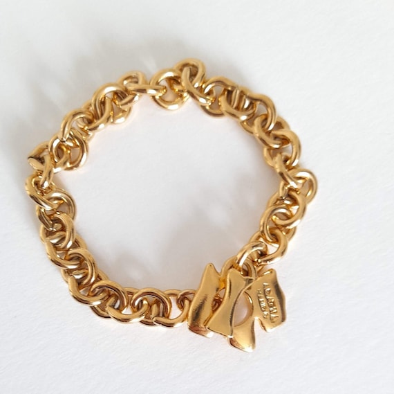 Agatha Paris - Vintage golden necklace and bracel… - image 6