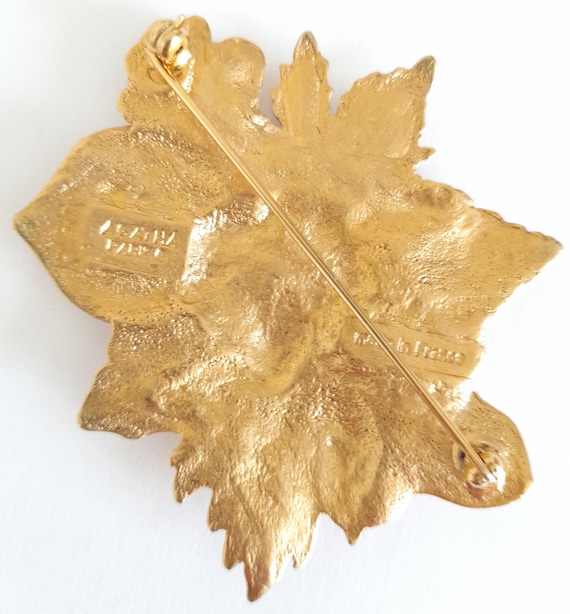 Agatha Paris - Vintage gold plated brooch, gift f… - image 5