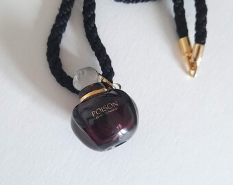 Christian Dior - Vintage Poison Perfume Bottle Pendant, Gift for