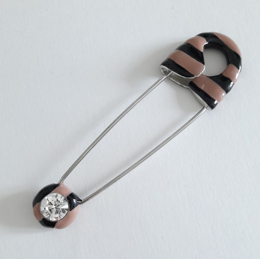 Support de broche épingle couleur platine longueur 5 cm