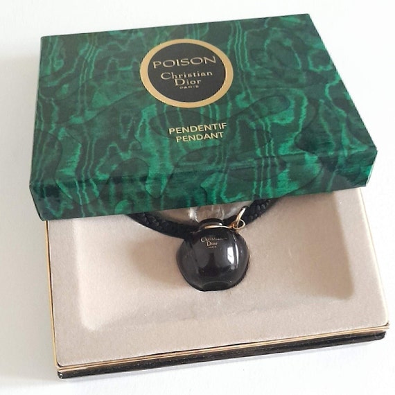 Christian Dior Poison パフューム ネックレス Christian Dior - Vintage Poison Perfume Bottle Pendant, Gift for