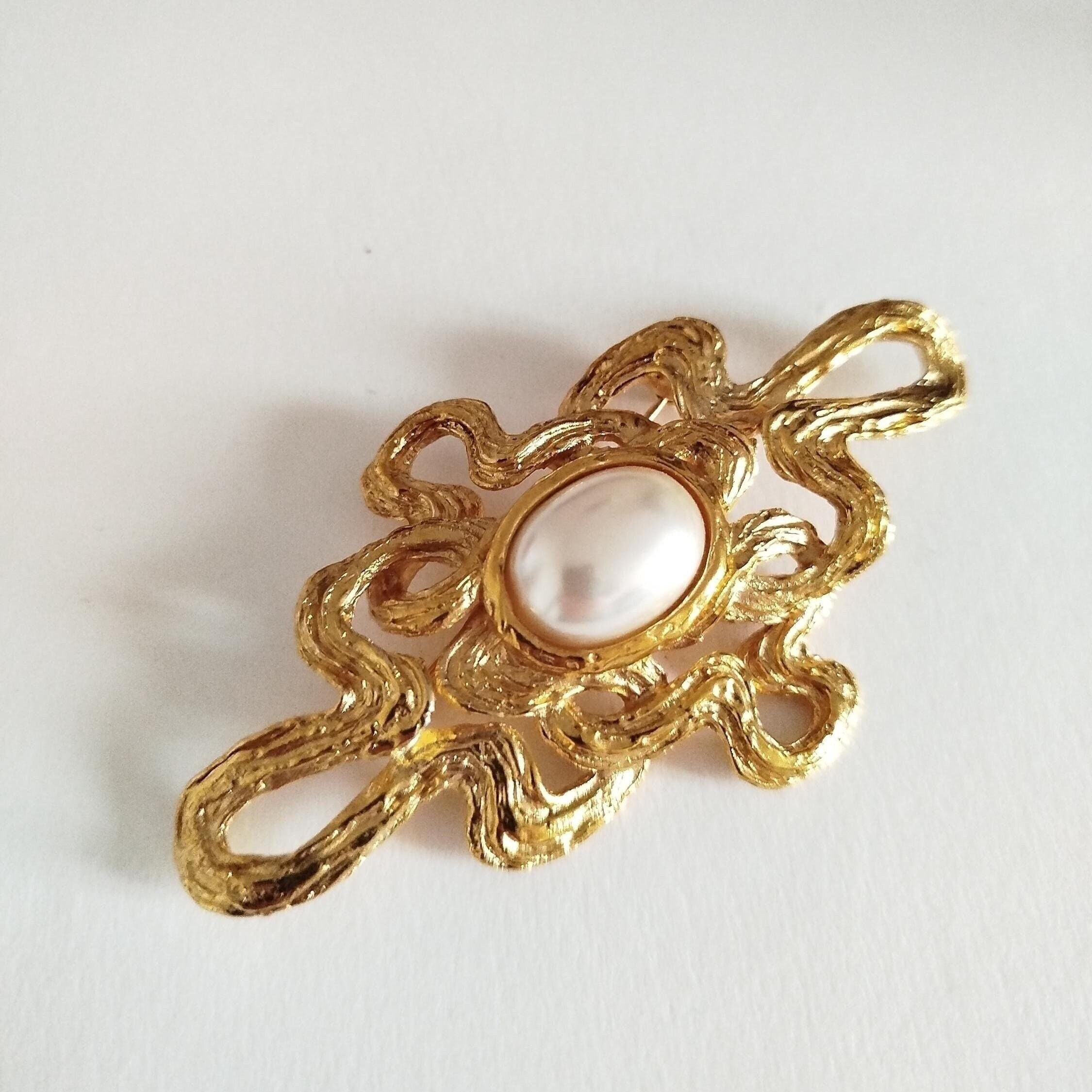 Broche Vintage Signée Lanvin Germany - Bijou De Créateur - Occasion