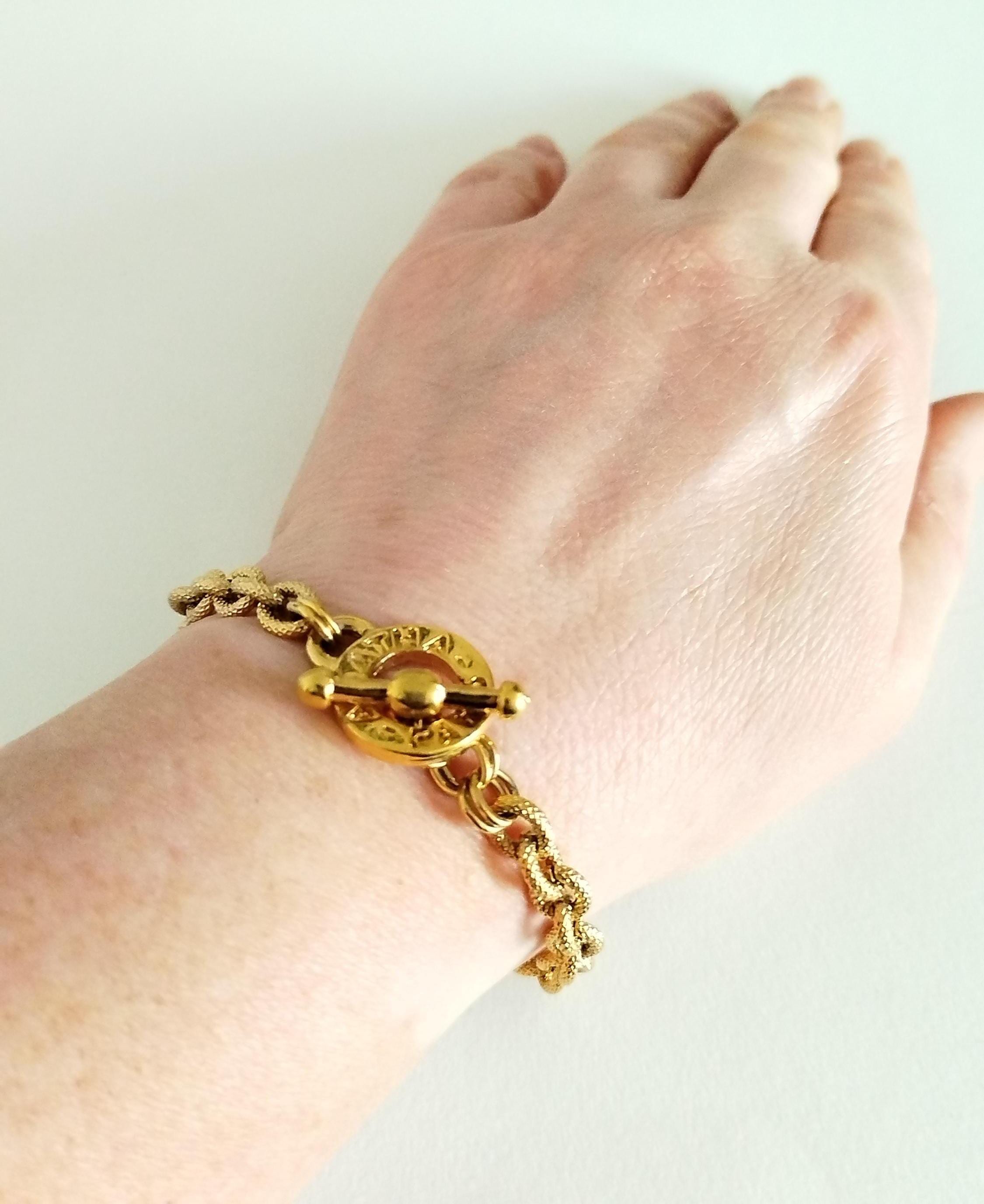 Agatha Paris - Vintage Gold Bracelet - Etsy