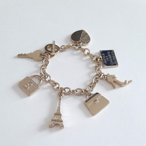 Agatha Paris - vintage golden bracelet with charm… - image 3