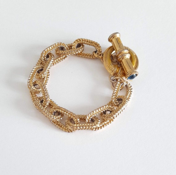 Agatha Paris - Vintage bracelet with glass caboch… - image 1
