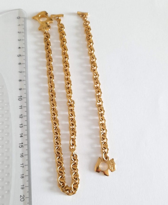 Agatha Paris - Vintage golden necklace and bracel… - image 8