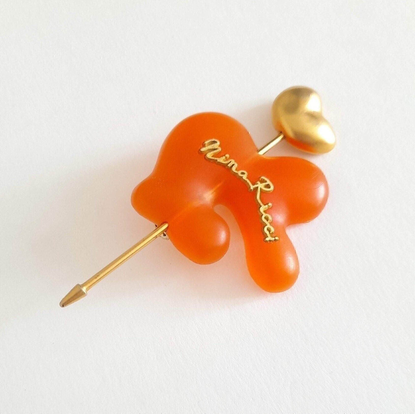 Jolie Broche Nina Richi – Vintage – Bijou Fantaisie D'Occasion
