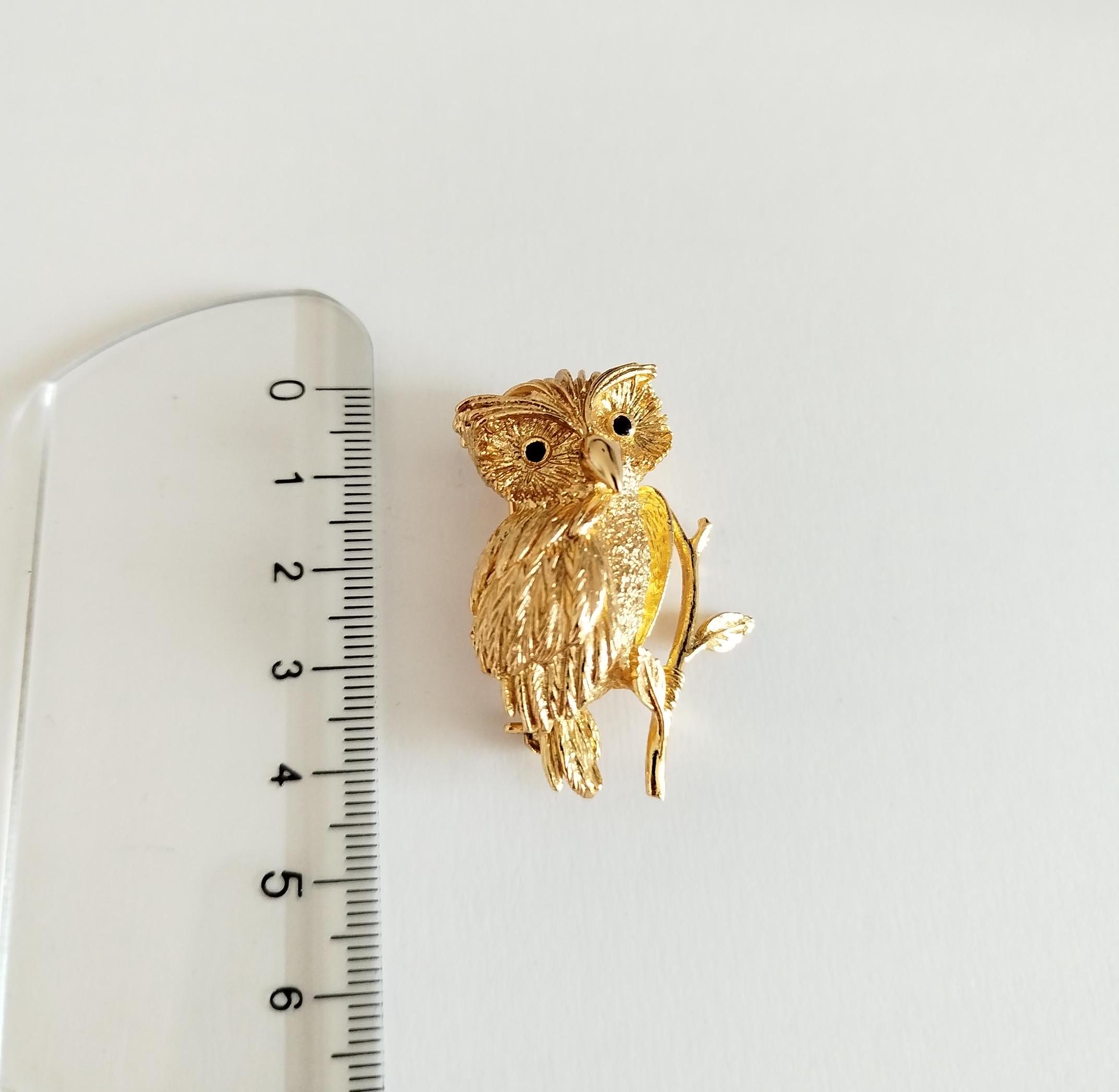 Broche Hibou Vintage Orena - Très Bon état (TBE) - Occasion