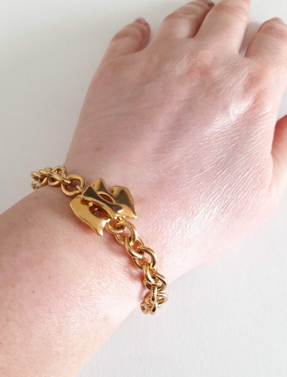 Agatha Paris - Vintage golden necklace and bracel… - image 10