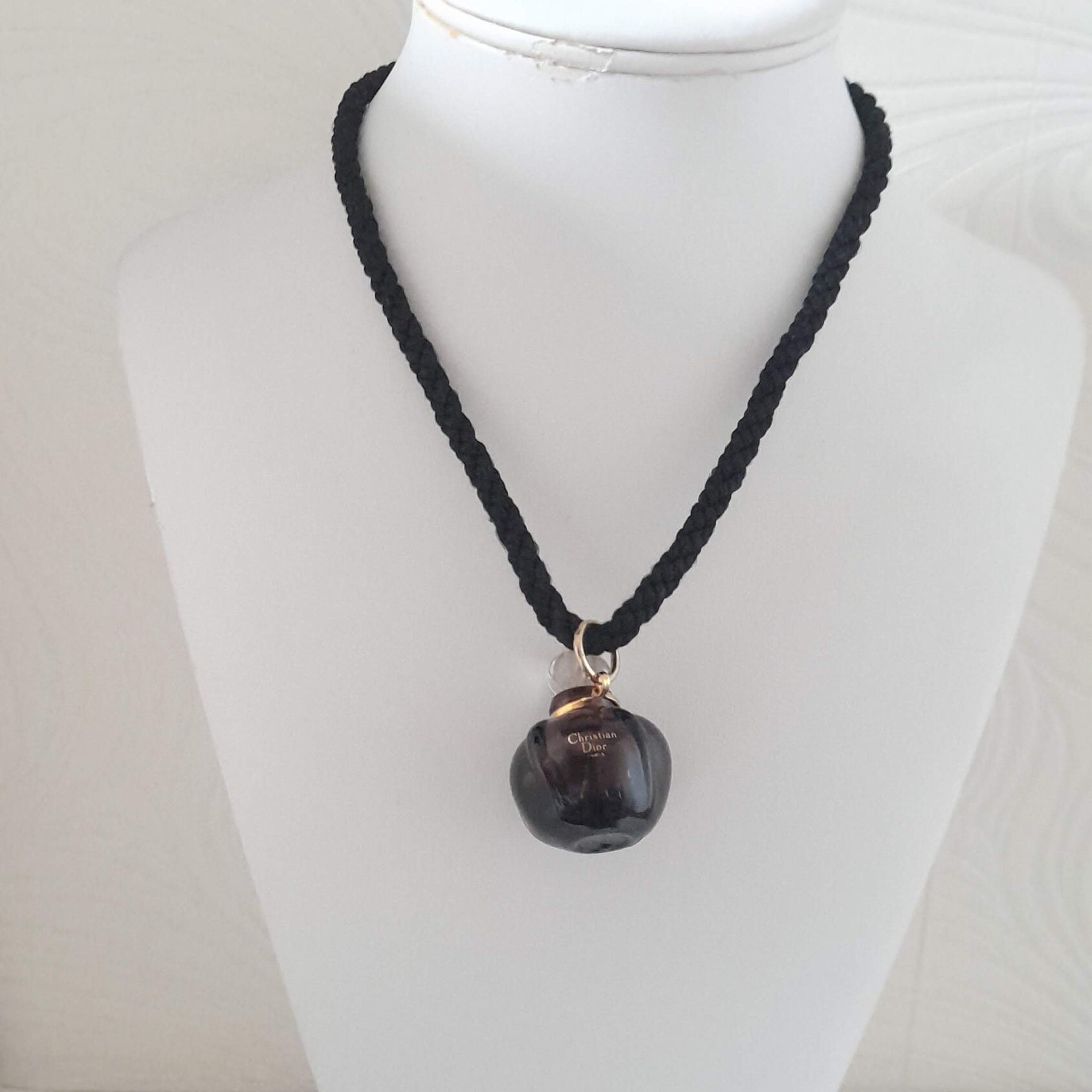 Christian Dior - Vintage Poison Perfume Bottle Pendant, Gift for