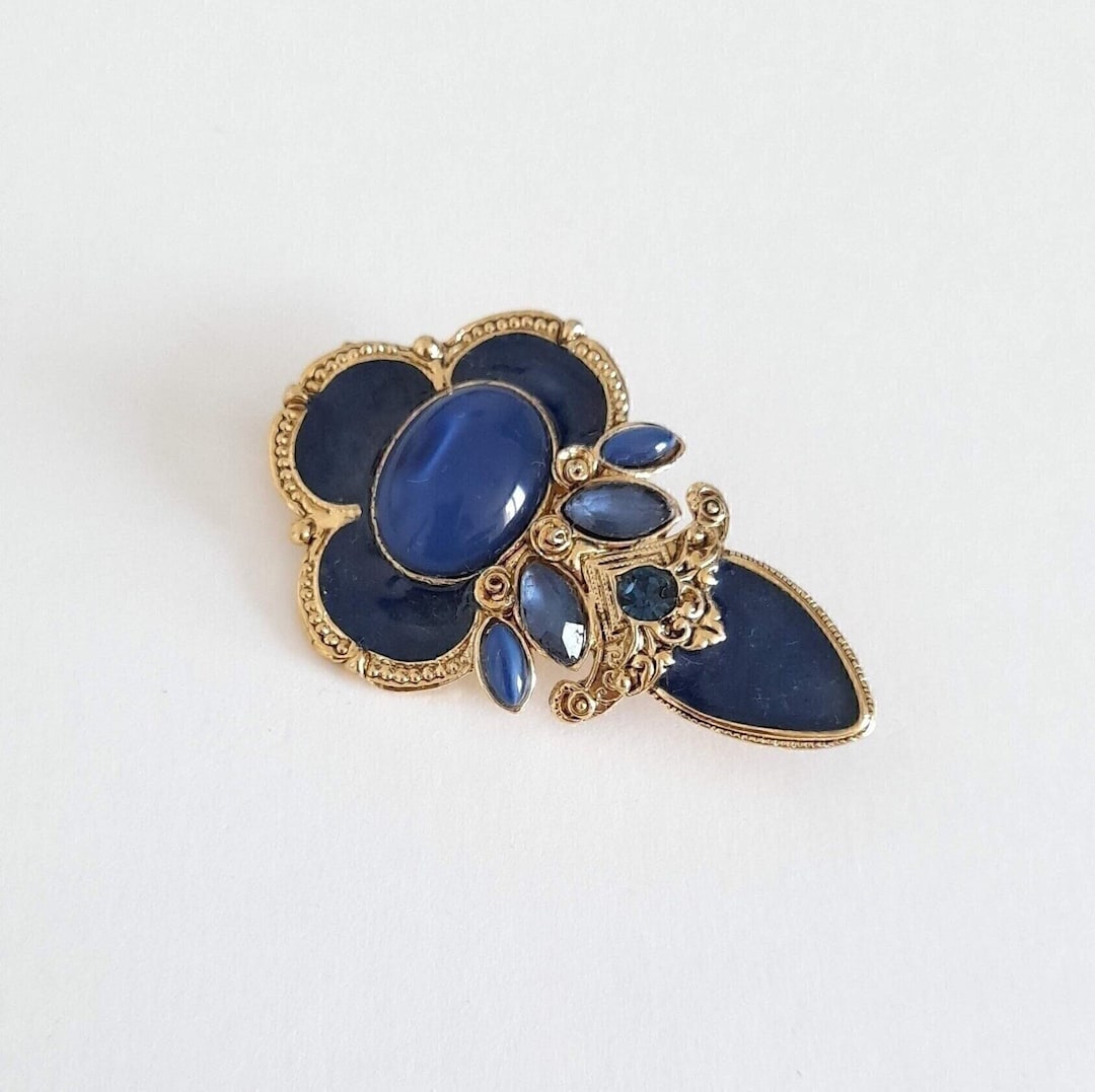Broche Vintage CHORANGE Paris - Métal Doré, Occasion En Bel état