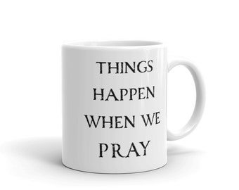 Christian Coffee Mug: Faith Scripture Encouraging Ceramic Tea Cup