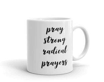 Christian Coffee Mug: Faith Scripture Encouraging Ceramic Tea Cup for Women