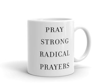 Christian Coffee Mug: Faith Scripture Encouraging Ceramic Tea Cup