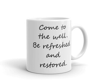 Christian Coffee Mug: Faith Scripture Encouraging Ceramic Tea Cup for Women
