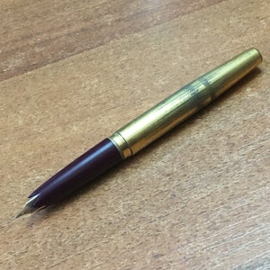 ZELDZAME jaren 1970 gouden penpunt AR-806 USSR vulpen, inktpen, vintage vulpen, originele vulpen, antieke pen, oude vulpen