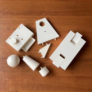 80s. Set Retro educational geometric models USSR 12pcs.
