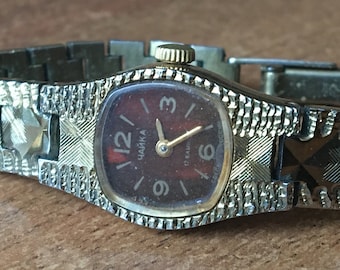 Vintage womens watch Chaika, Mechanical wristwatch