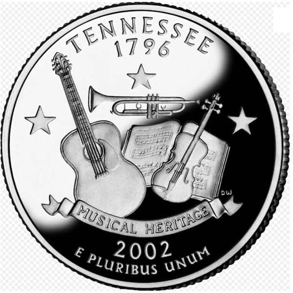 2002 Washington Quarter - Tennessee - Wählen Sie Minze (P oder D) - & Grade (Vf / XF / BU)