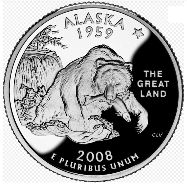 2OO8 Washington Quarter - Alaska -  Bright Uncirculated, Extra Fine, Very Fine - Choose Mint P / D