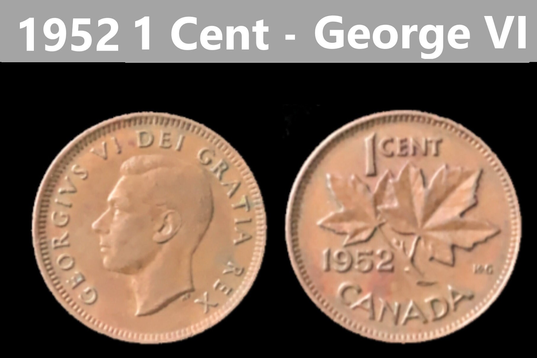 Canada 1937-1952 Set George VI 1 Cent 16 Coins Canadian Pennies Lot O55 