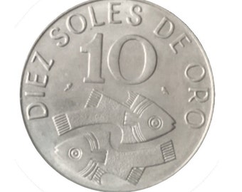 1969 10 Soles de Oro  - Peru - About Uncirculated
