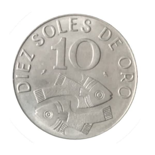 1969 10 Soles de Oro  - Peru - About Uncirculated