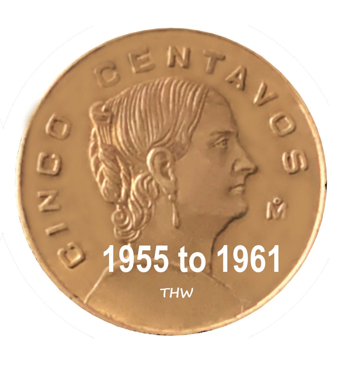 Cinco centavos coins - Etsy 日本