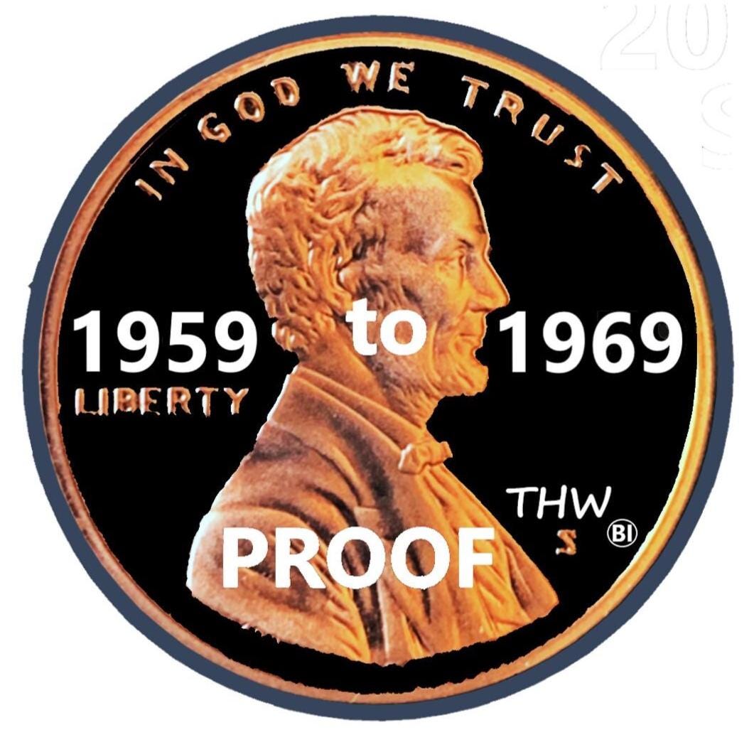 Proof Lincoln Memorial Penny - 1959 to 1969 - Proof Cent - Select Year(s)