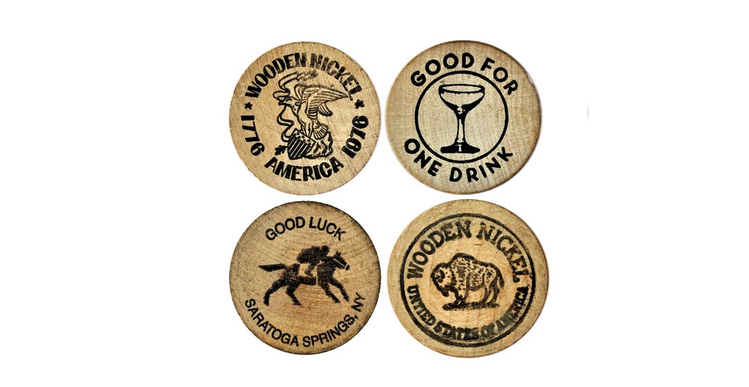 WOODEN NICKELS Great Gifts Choose Your Nickel Etsy