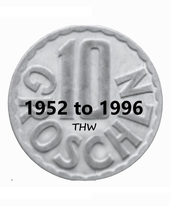オーストリア 10 Groschen - 1952-1996 - 年と数量を選択 - Etsy 日本