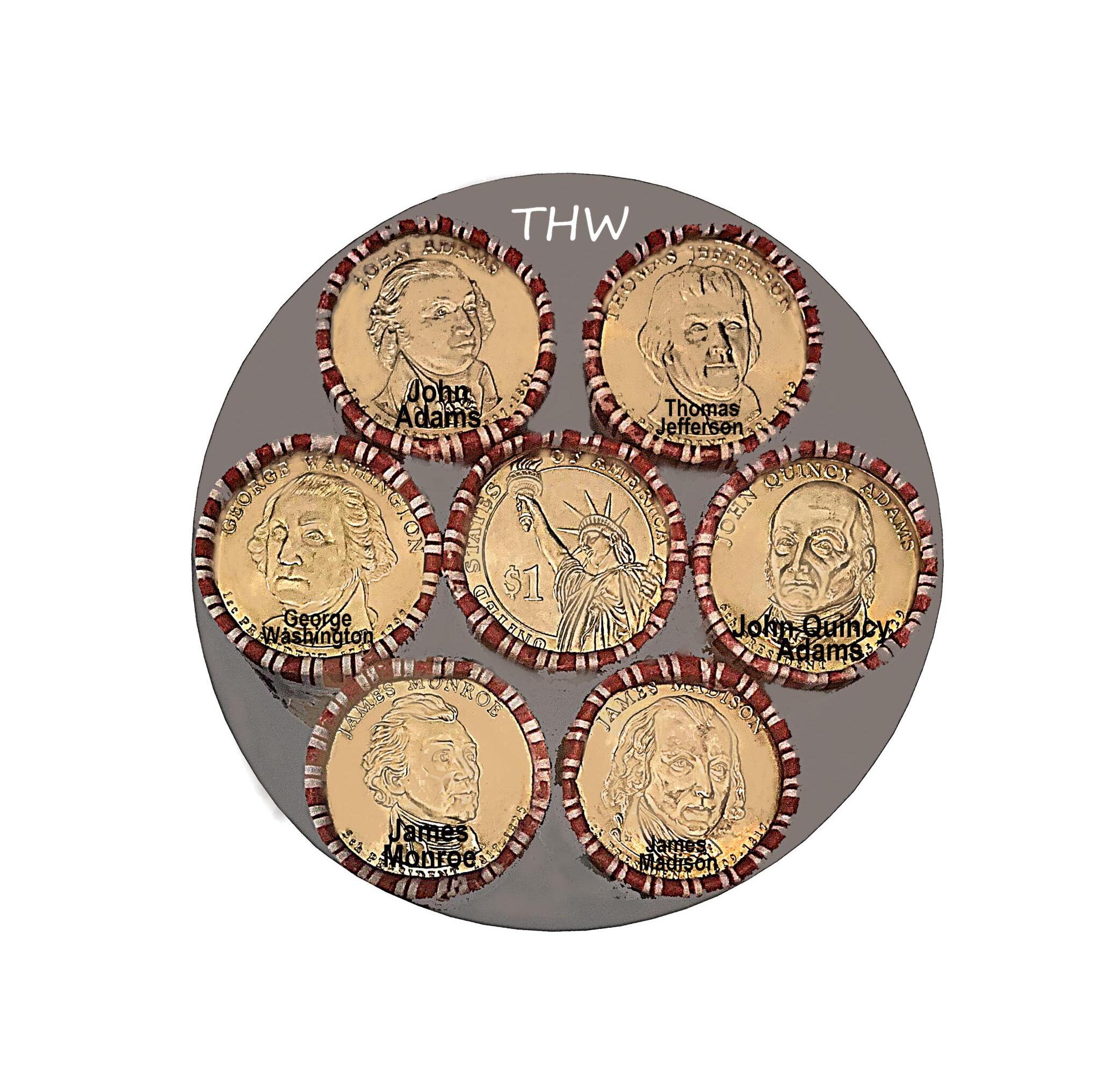 ③【ゴールデンダラー】新品未開封 第三代トーマス•ジェファーソン大統領 Thomas jefferson dollar coin - Etsy 日本