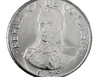 1979 1 Peso - Colombia - Bright Uncirculated