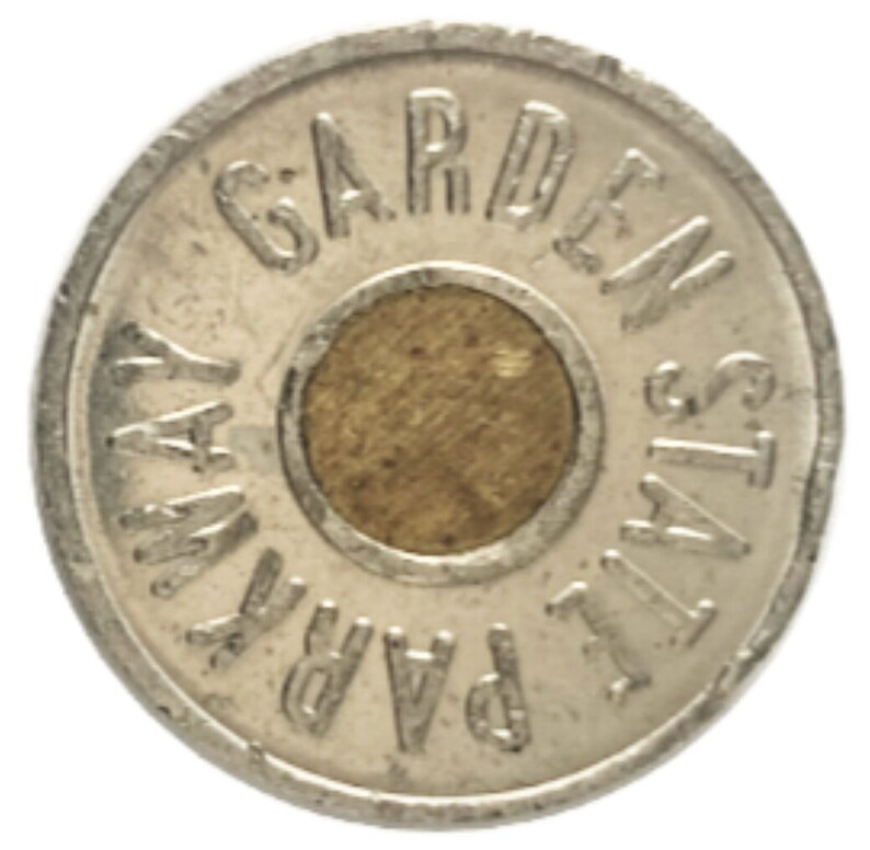 Garden State Parkway Tokens Bus Fare Only on G.S.P New Jersey Turnpike Token / NJ Toll Token