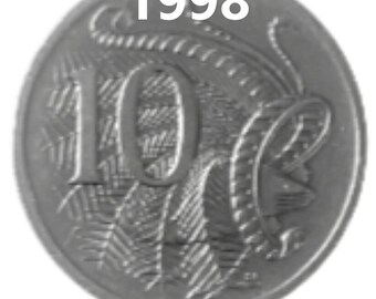 オーストラリア コイン 10セント 2枚セット 1966年 1967年