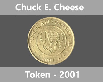 Vintage 1980s Chuck E Cheese Tokens "In Pizza We Trust" Pick Your Birth Year